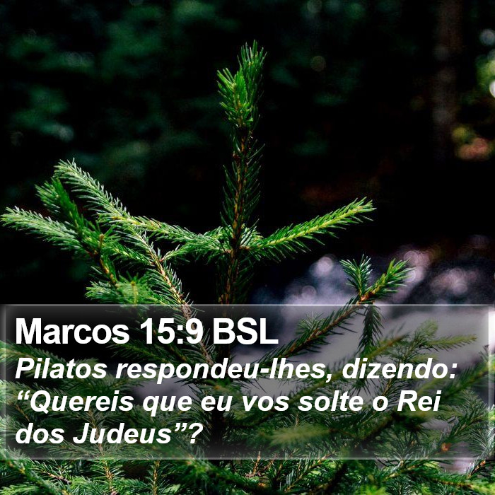 Marcos 15:9 BSL Bible Study