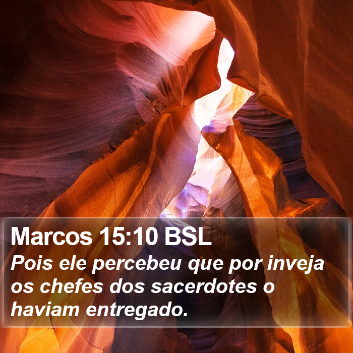 Marcos 15:10 BSL Bible Study