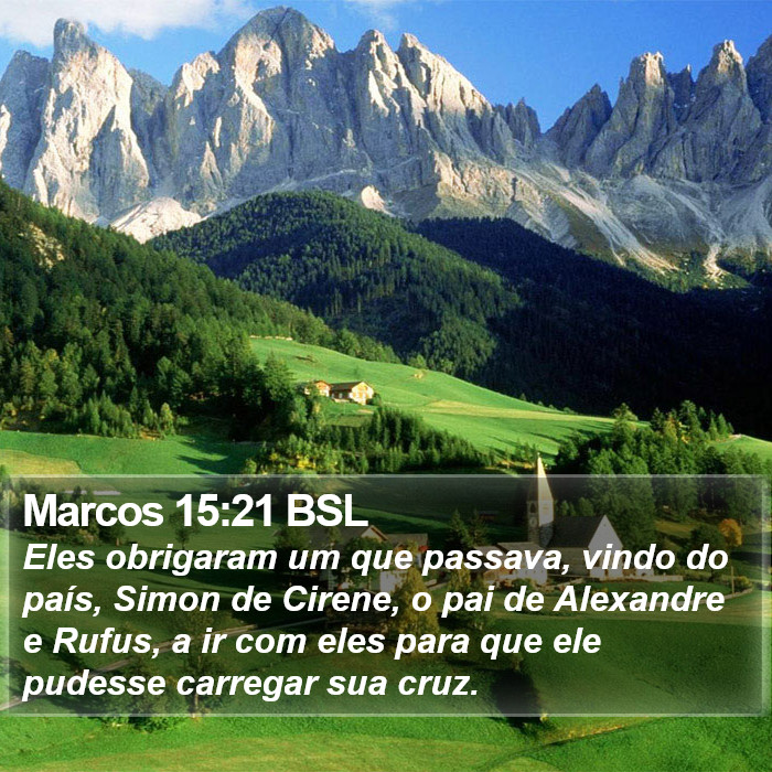 Marcos 15:21 BSL Bible Study