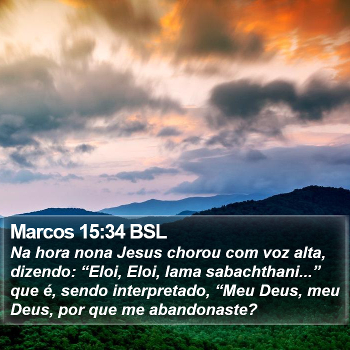 Marcos 15:34 BSL Bible Study