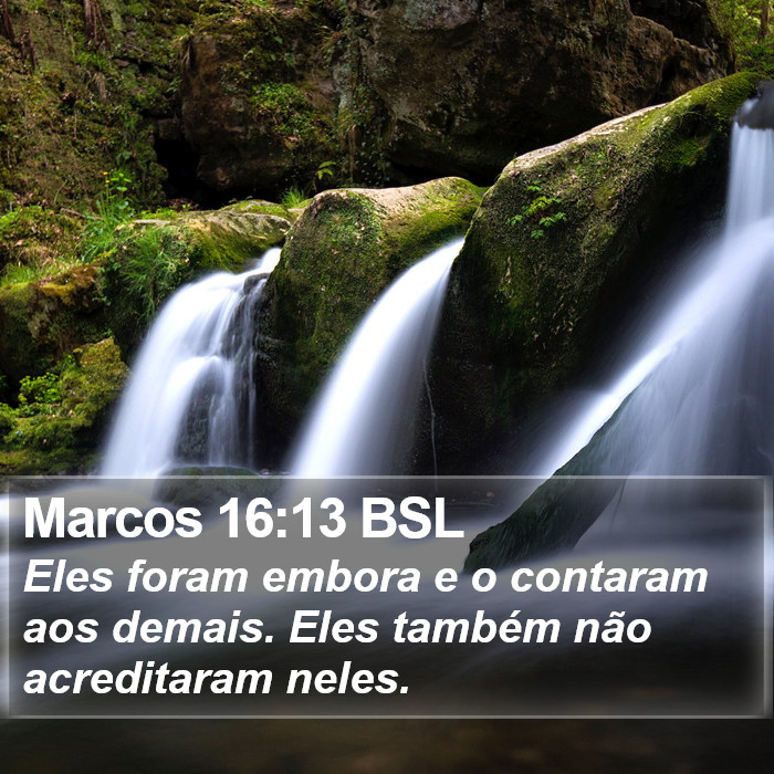 Marcos 16:13 BSL Bible Study