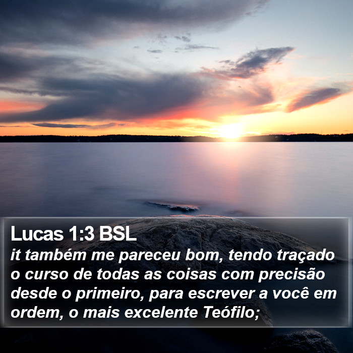 Lucas 1:3 BSL Bible Study