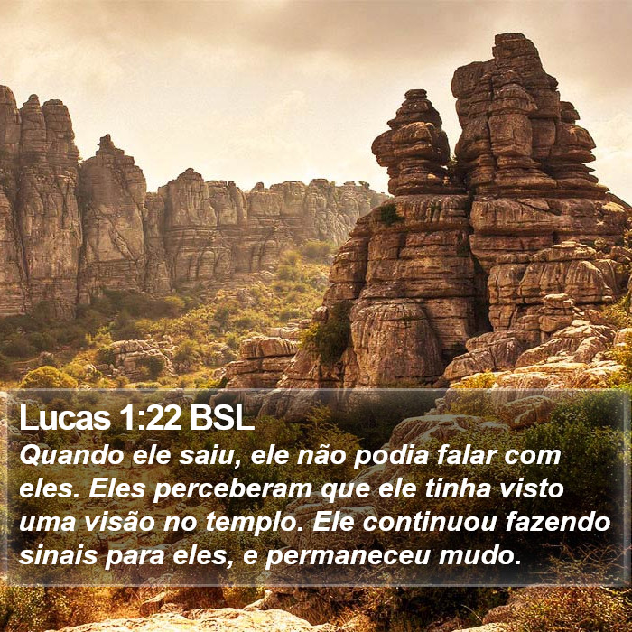 Lucas 1:22 BSL Bible Study