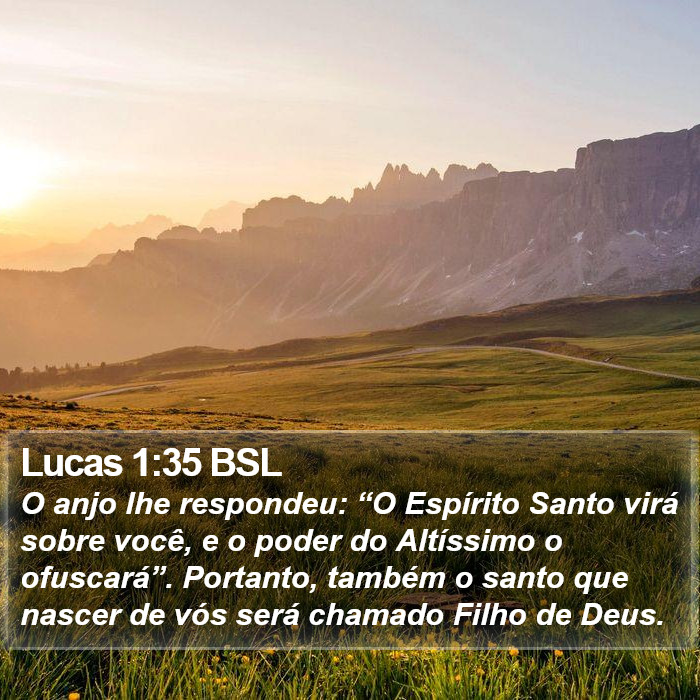 Lucas 1:35 BSL Bible Study