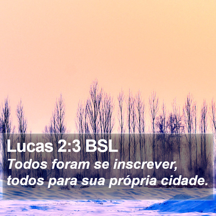 Lucas 2:3 BSL Bible Study