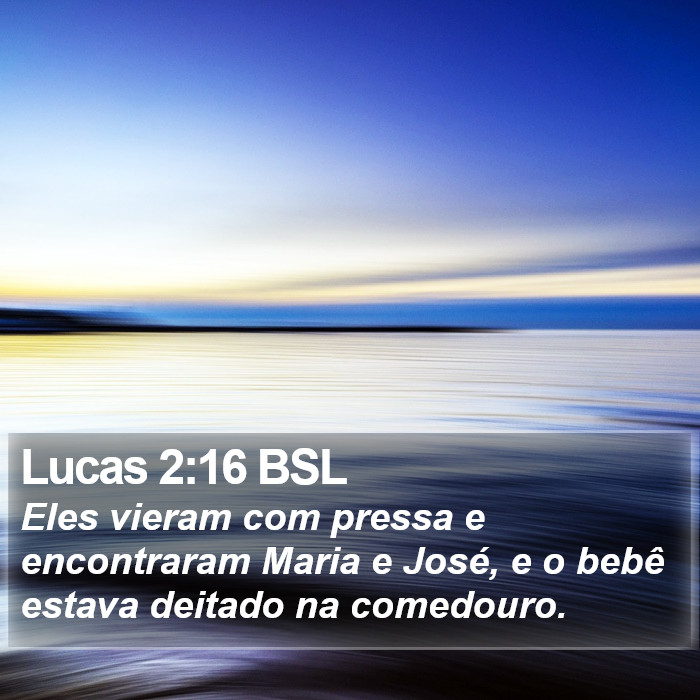 Lucas 2:16 BSL Bible Study