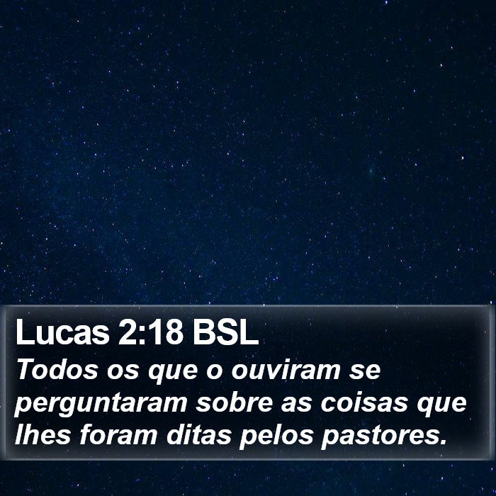 Lucas 2:18 BSL Bible Study