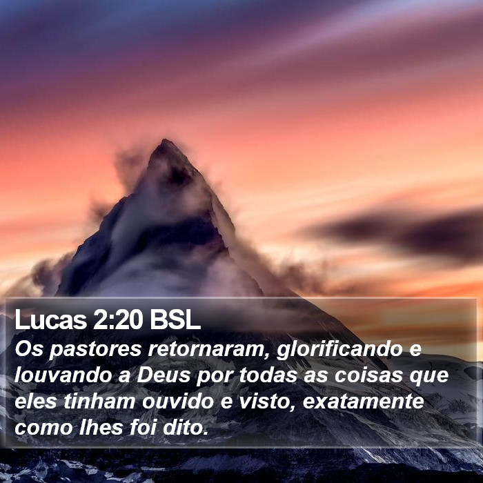 Lucas 2:20 BSL Bible Study