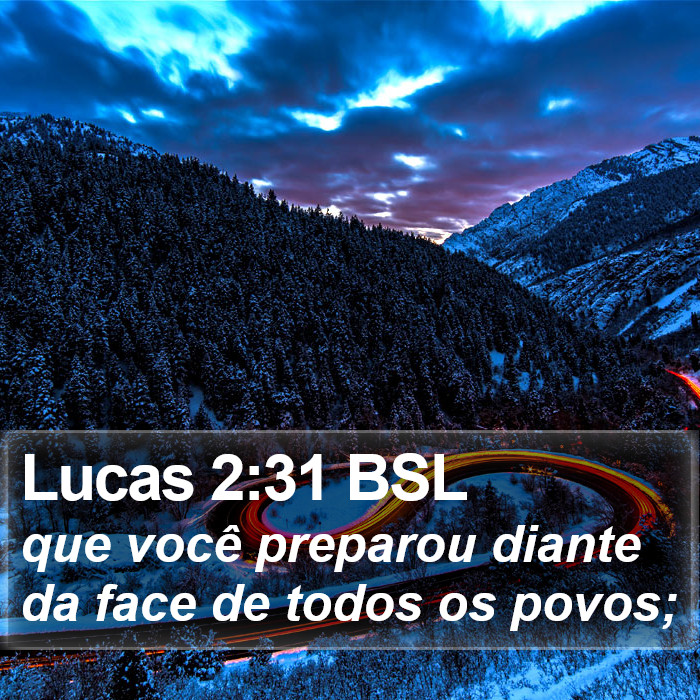 Lucas 2:31 BSL Bible Study