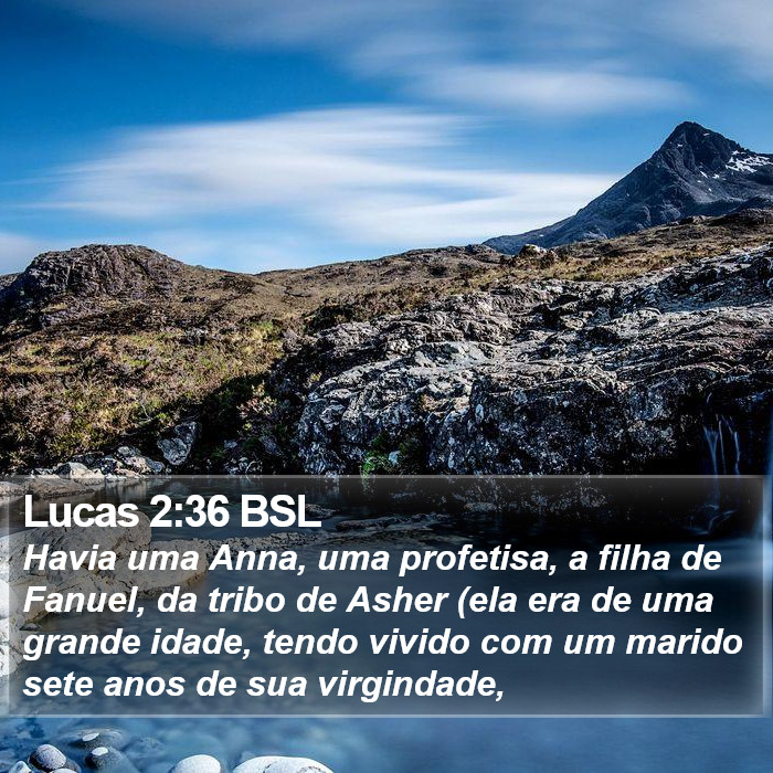 Lucas 2:36 BSL Bible Study