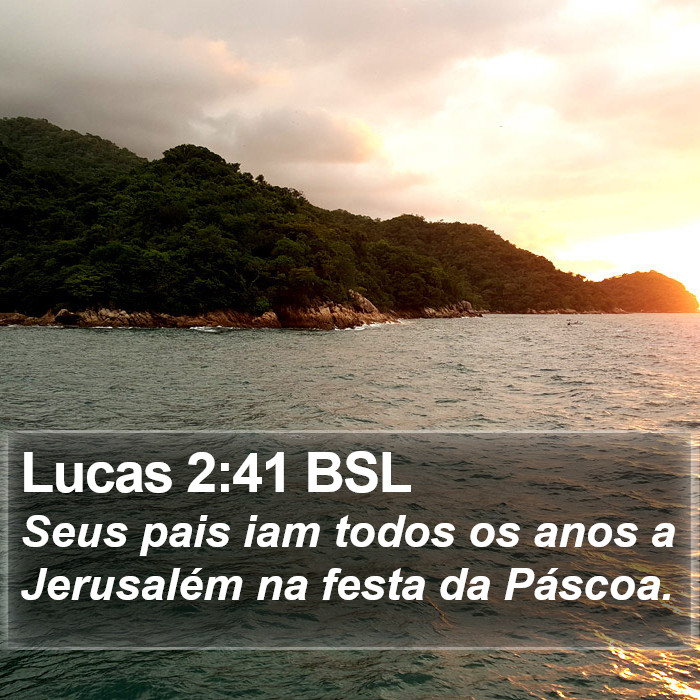 Lucas 2:41 BSL Bible Study