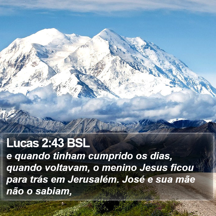 Lucas 2:43 BSL Bible Study