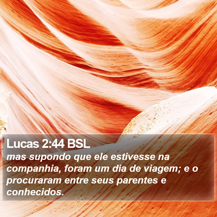 Lucas 2:44 BSL Bible Study