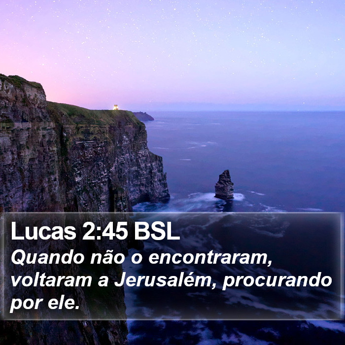 Lucas 2:45 BSL Bible Study