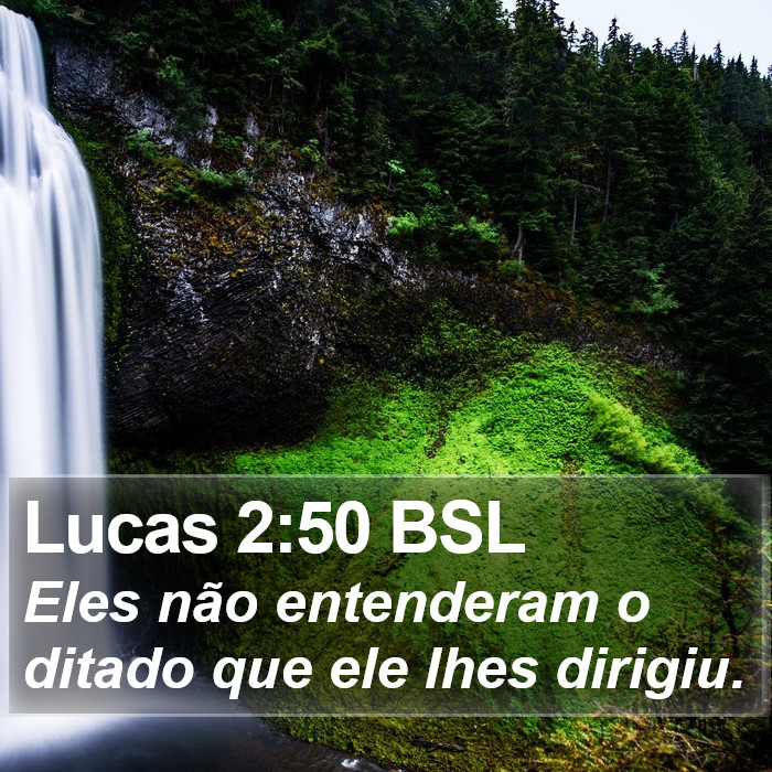 Lucas 2:50 BSL Bible Study