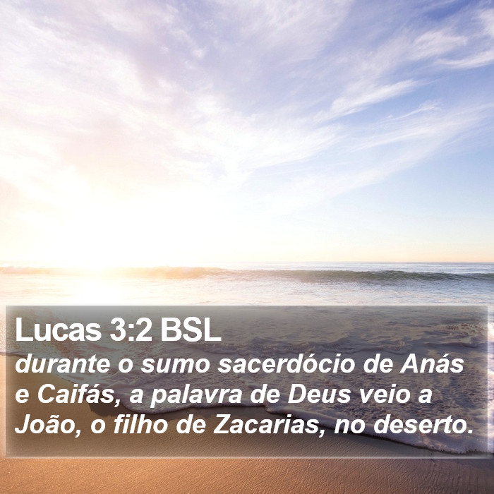 Lucas 3:2 BSL Bible Study