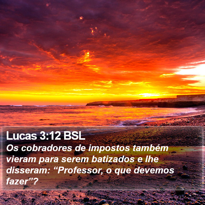 Lucas 3:12 BSL Bible Study