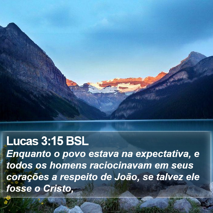 Lucas 3:15 BSL Bible Study