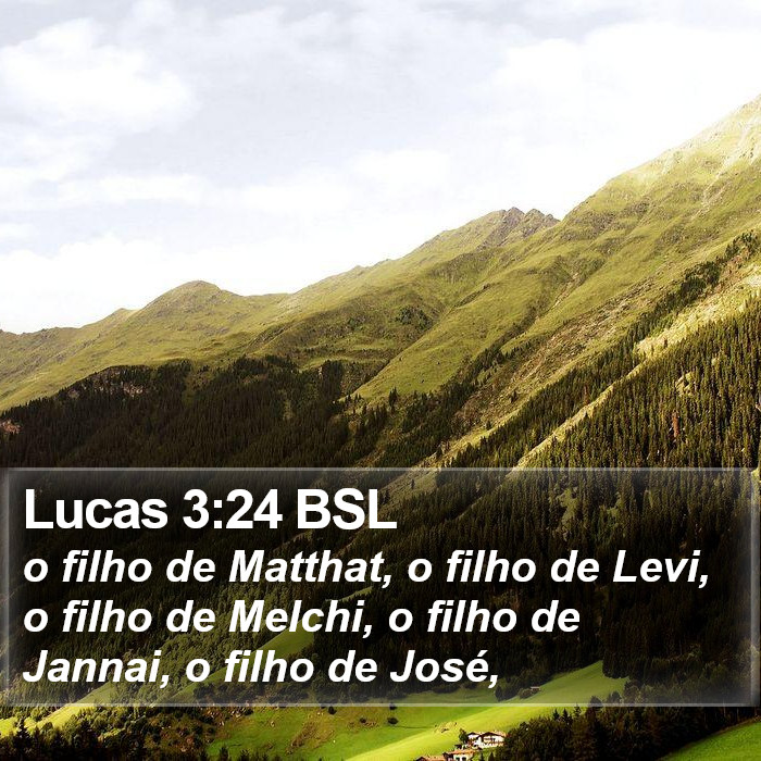 Lucas 3:24 BSL Bible Study