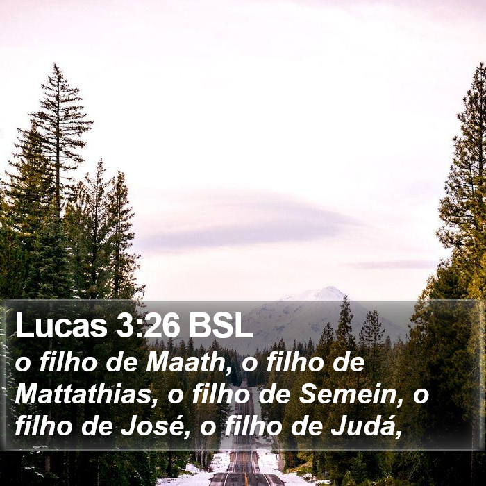 Lucas 3:26 BSL Bible Study