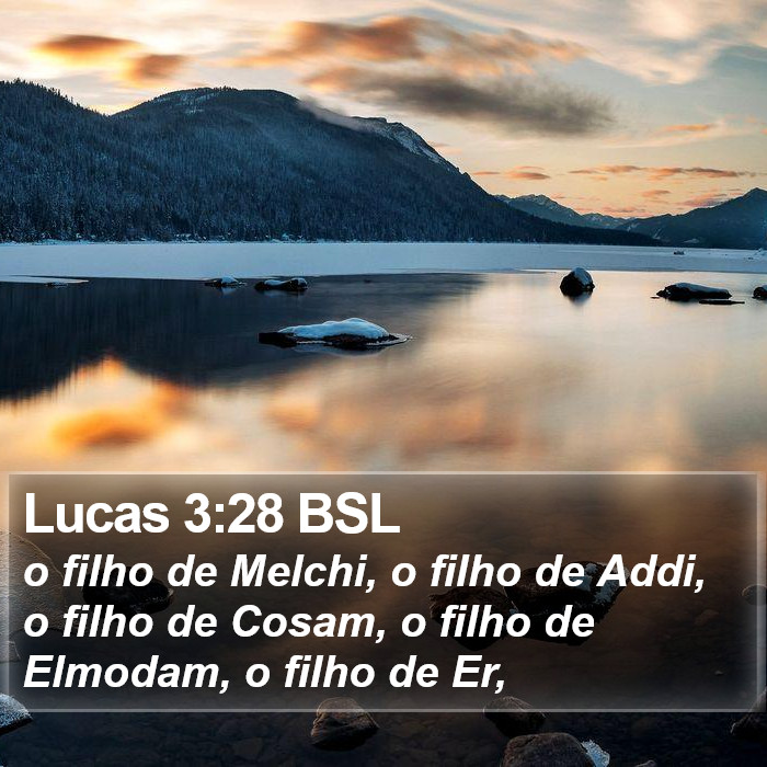 Lucas 3:28 BSL Bible Study