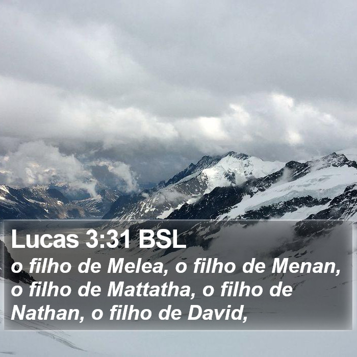 Lucas 3:31 BSL Bible Study