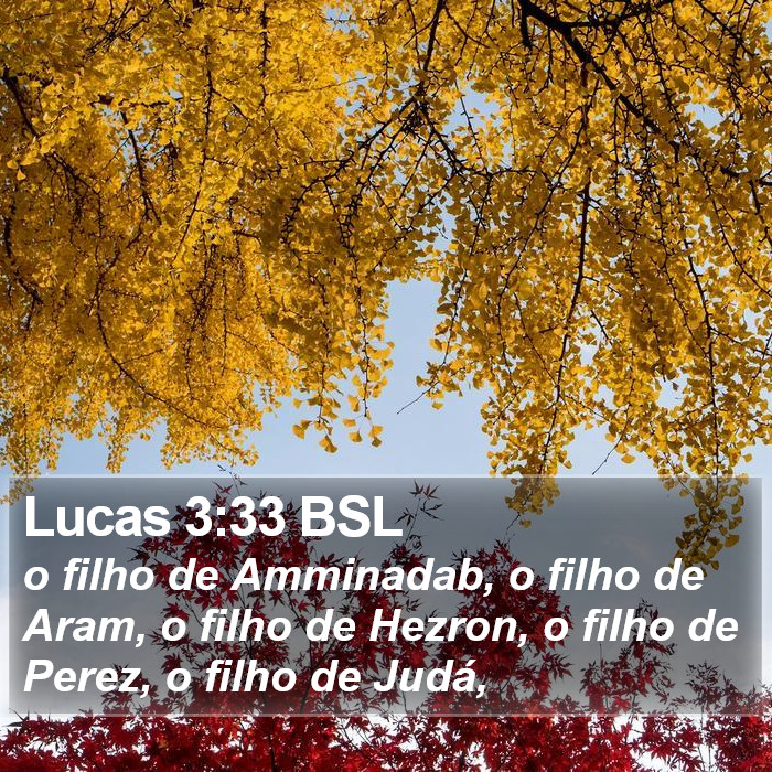 Lucas 3:33 BSL Bible Study