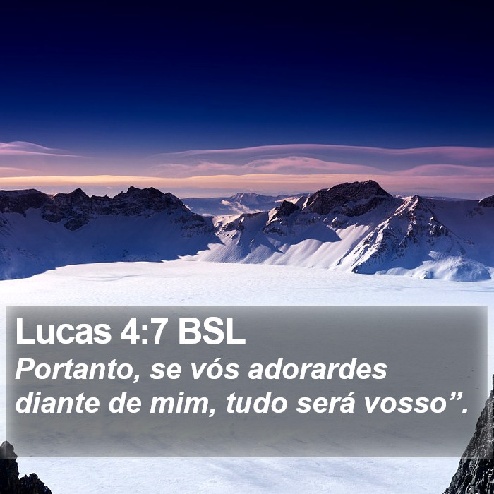 Lucas 4:7 BSL Bible Study