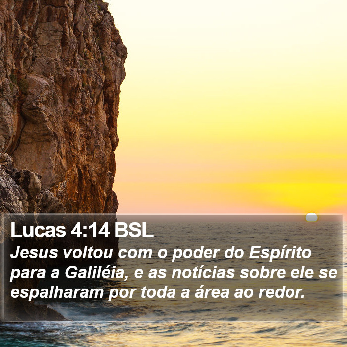 Lucas 4:14 BSL Bible Study