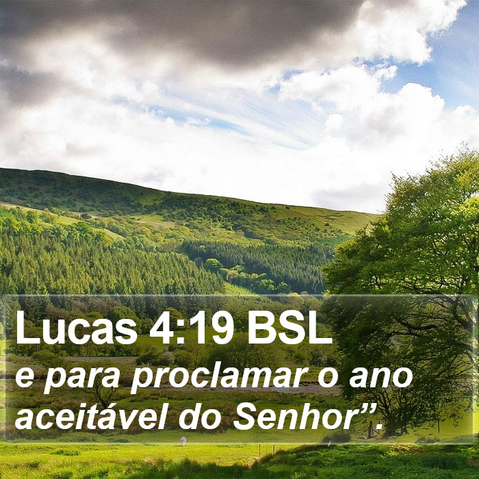 Lucas 4:19 BSL Bible Study