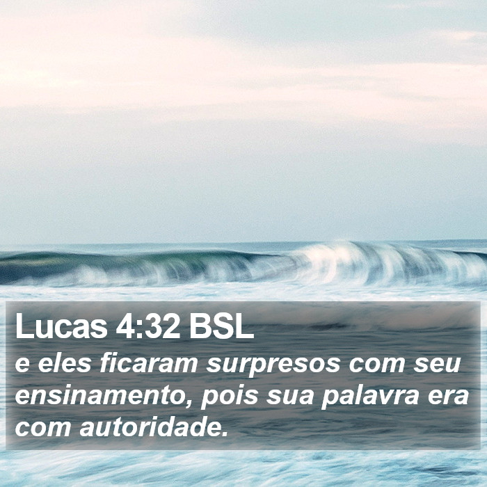 Lucas 4:32 BSL Bible Study