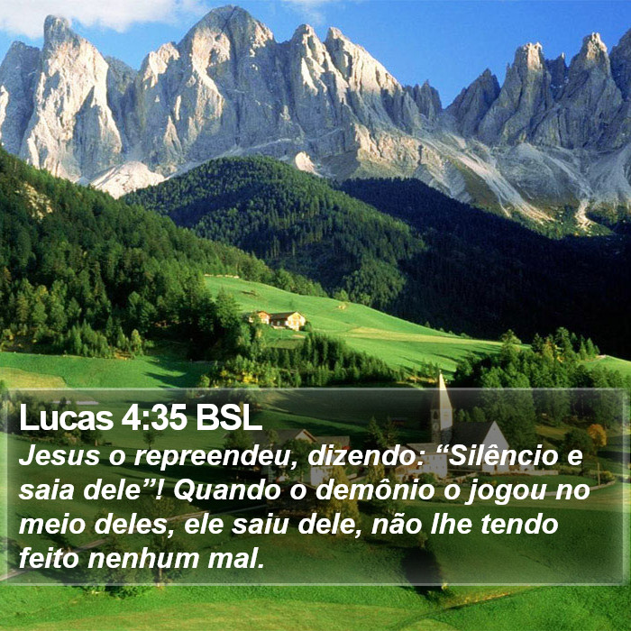 Lucas 4:35 BSL Bible Study