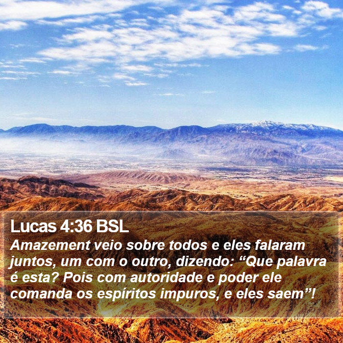 Lucas 4:36 BSL Bible Study