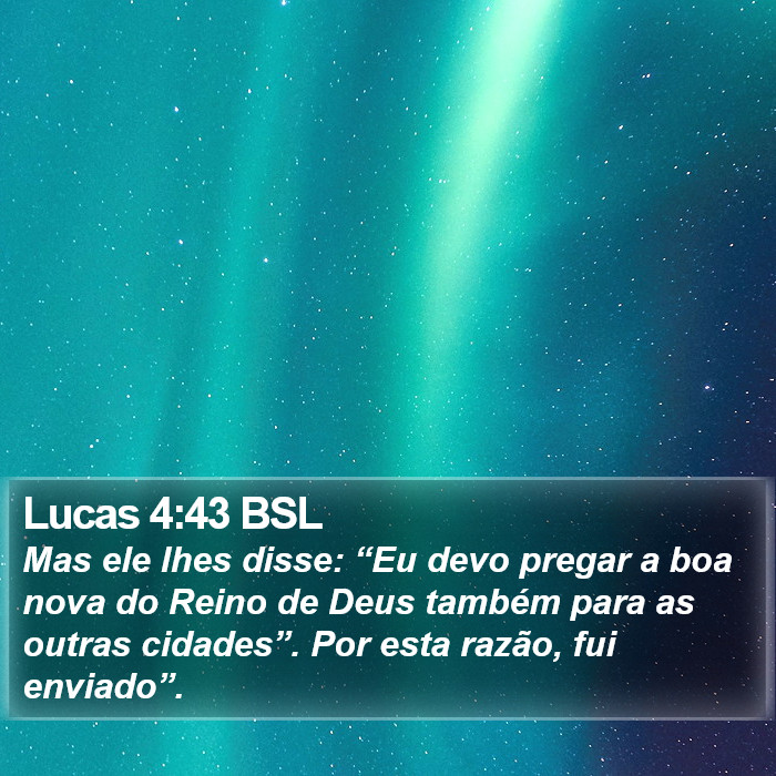 Lucas 4:43 BSL Bible Study