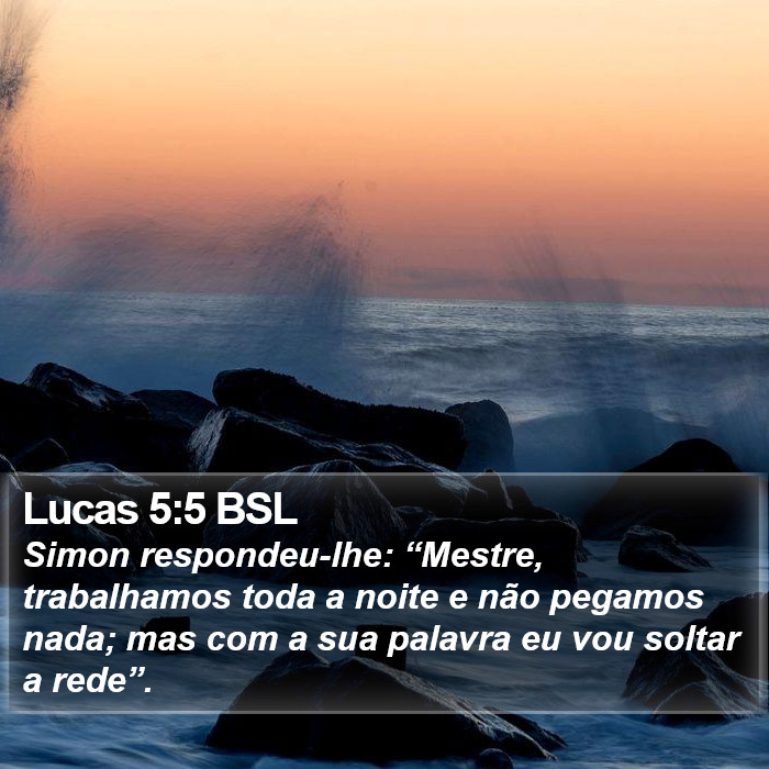 Lucas 5:5 BSL Bible Study