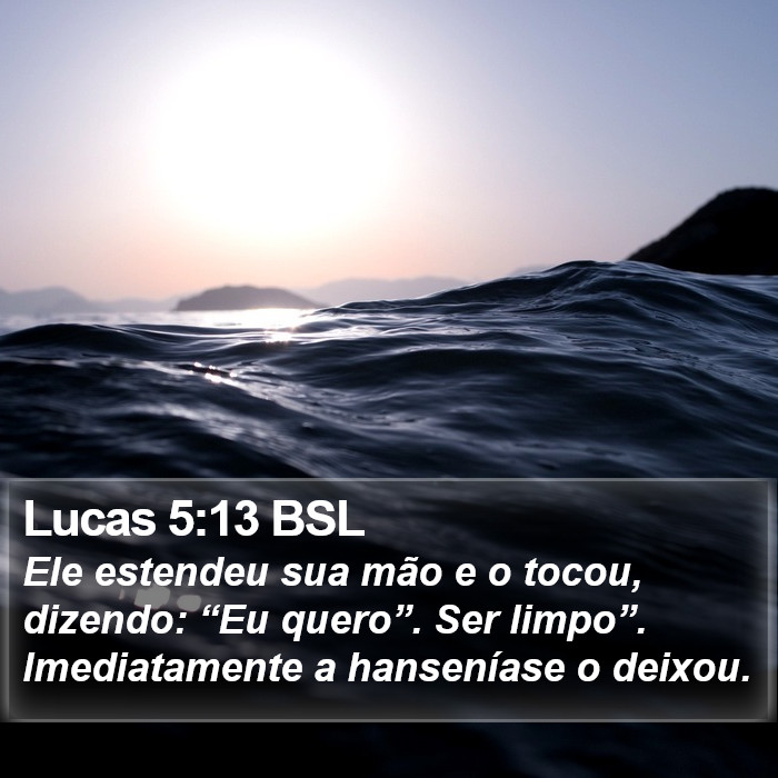 Lucas 5:13 BSL Bible Study