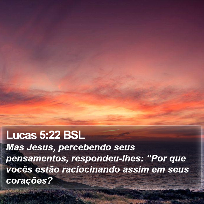 Lucas 5:22 BSL Bible Study