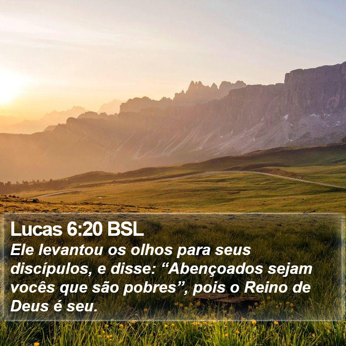 Lucas 6:20 BSL Bible Study