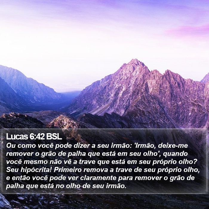 Lucas 6:42 BSL Bible Study