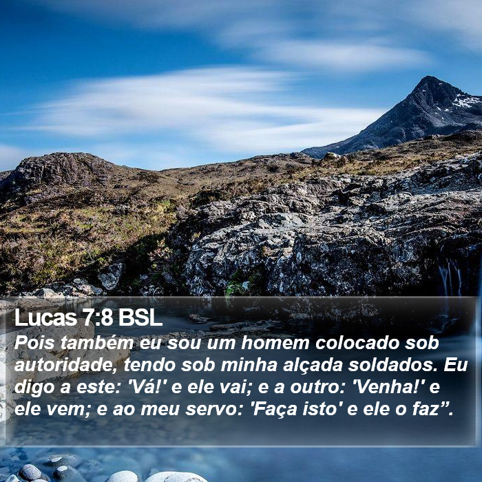 Lucas 7:8 BSL Bible Study