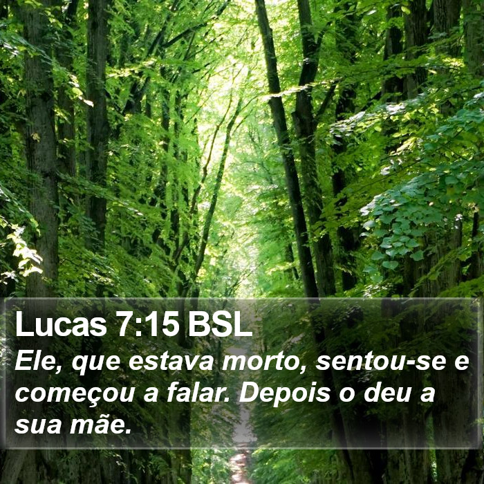 Lucas 7:15 BSL Bible Study