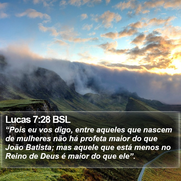 Lucas 7:28 BSL Bible Study