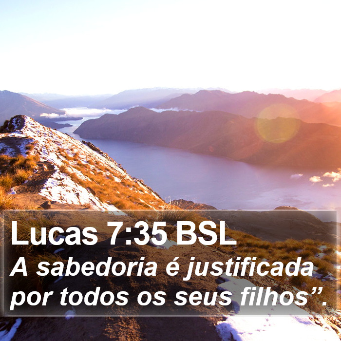 Lucas 7:35 BSL Bible Study