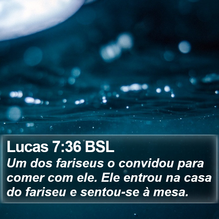 Lucas 7:36 BSL Bible Study