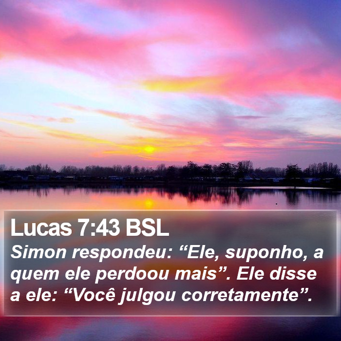 Lucas 7:43 BSL Bible Study