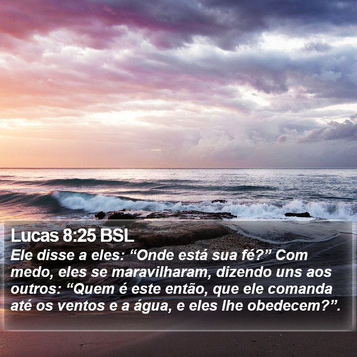 Lucas 8:25 BSL Bible Study