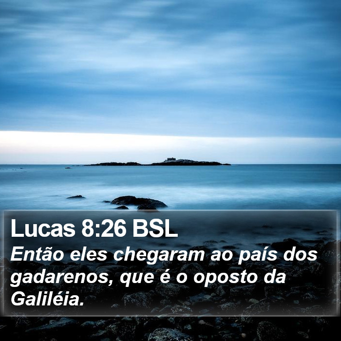 Lucas 8:26 BSL Bible Study