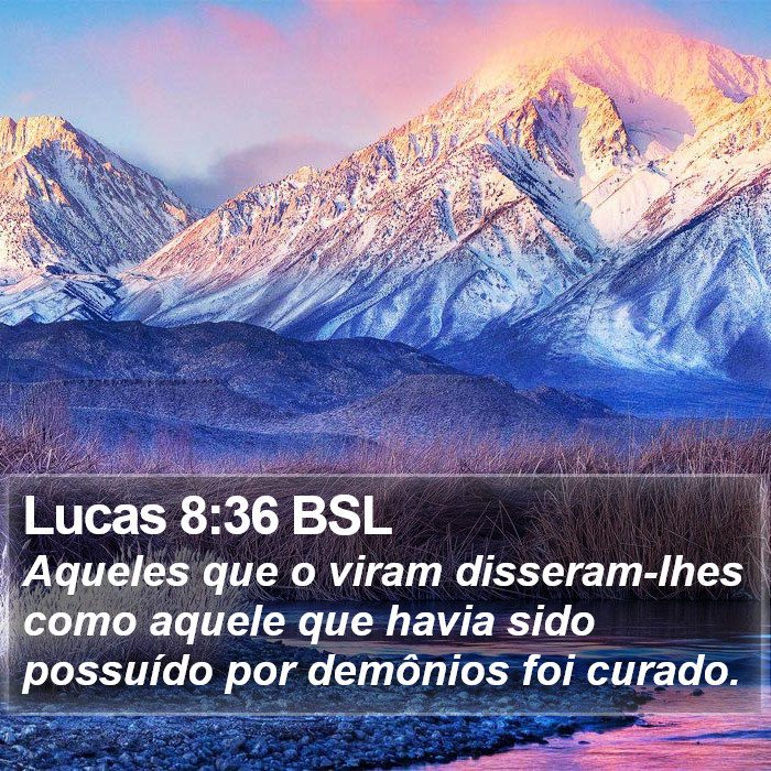 Lucas 8:36 BSL Bible Study