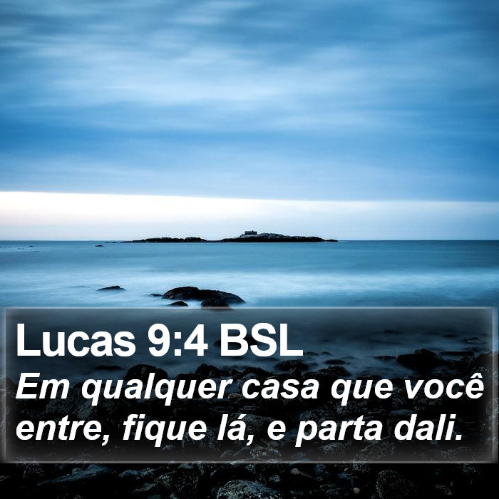 Lucas 9:4 BSL Bible Study