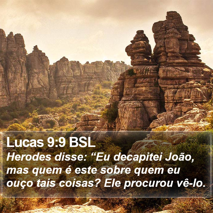 Lucas 9:9 BSL Bible Study
